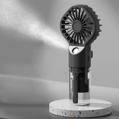 Ventilateur Brumisateur Portable – Mini Ventilateur Rafraîchissant à Main avec Réservoir d'Eau, Rechargeable USB