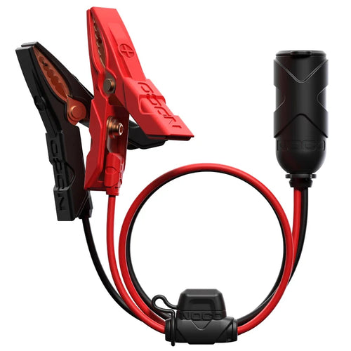 NOCO GC017 12V Socket/Plug to Battery Clamps/Eyelets Adapter